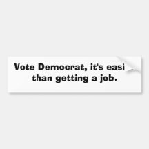 Votez Démocrate, il est plus facile qu'en obtenant Adhésif Pour Voiture