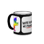Votez pour des licornes et obtenez le soleil et le tasse à café