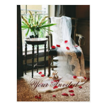 Votre carte postale invitée de wedding shower