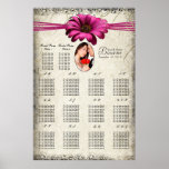 Votre diagramme fuchsia d'allocation des places de affiche