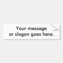 Votre message ou slogan va ici adhésif pour voiture