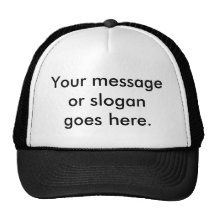 Votre message ou slogan va ici casquettes de camionneur
