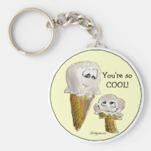 Vous des visages Keychain de crème glacée êtes ain Porte-clés