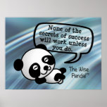 Vous devez travailler dur pour le succès affiche