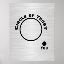 Vous en dehors du cercle de la confiance posters