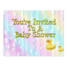Vous êtes invités à un baby shower cartes postales