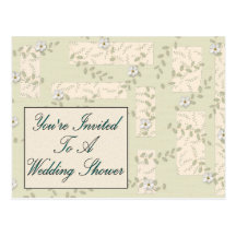 Vous êtes invités à un wedding shower cartes postales