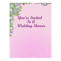 Vous êtes invités à un wedding shower cartes postales