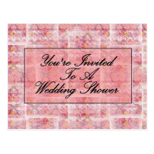Vous êtes invités à un wedding shower carte postale