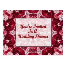 Vous êtes invités à un wedding shower carte postale