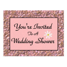 Vous êtes invités à un wedding shower carte postale