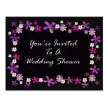 Vous êtes invités à un wedding shower carte postale