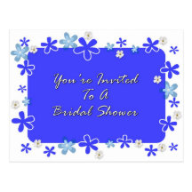 Vous êtes invités à une douche nuptiale carte postale