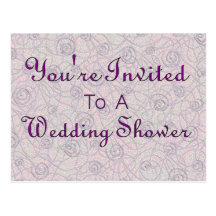 Vous êtes invités à une invitation de wedding show carte postale