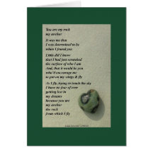 Vous êtes ma roche… carte de vœux