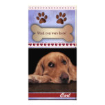 Vous manquant modèle photo de chien cartes de vœux avec photo