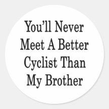 Vous ne rencontrerez jamais un meilleur cycliste q autocollants