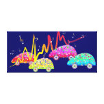 Voyage avec la musique impressions sur toile