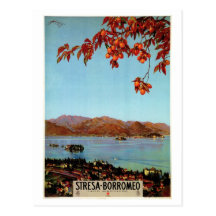Voyage italien vintage de Maggiore Stresa de lac d Carte Postale