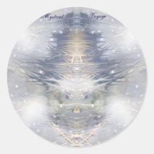 Voyage mystique adhésif rond