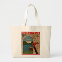 Voyage vintage - hôtel Italie Sac En Toile