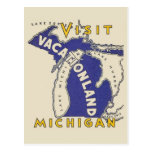 Voyage vintage - Michigan Vacationland Carte Postale