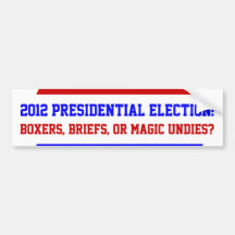 Vraag 2012 van de pret de Presidentiële Stickers v Bumperstickers