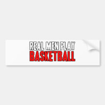 Vrai basket-ball de jeu d'hommes autocollants pour voiture