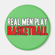 Vrai basket-ball de jeu d'hommes magnets pour réfrigérateur