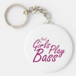 Vrai pourpre de la basse 2 de jeu de filles porte-clés