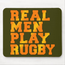 Vrai rugby de jeu d'hommes tapis de souris