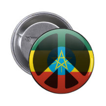 Vrede in Ethiopië Speld Button