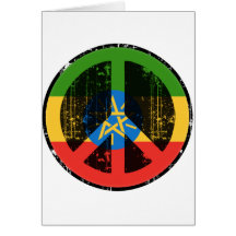 Vrede in Ethiopië Wenskaart