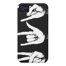 Vrede. Liefde. Rots iPhone 4 Cover