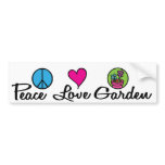 Vrede. Liefde. Tuin bumperstickers