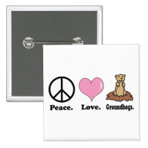 vredes liefde groundhogs buttons
