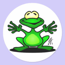 Vriendschappelijke Kikker stickers