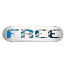 Vrij - Blauw Persoonlijk Skateboard