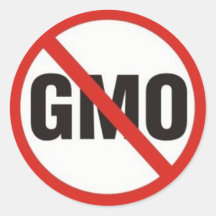 Vrij GMO Ronde Stickers