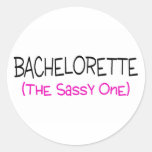 Vrijgezellin Sassy Ronde Stickers