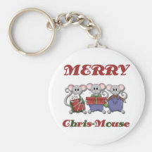 Vrolijke Chris-Muis T-shirts en Giften Sleutel Hangers