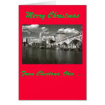 Vrolijke Kerstmis van Cleveland, Ohio Kaart