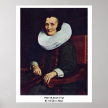 Vrouw van Reis Jacob door Nicolaes Maas Print