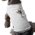 Vrouwelijk het Schaatsen van het Ijs Cijfer Huisdieren T-shirt