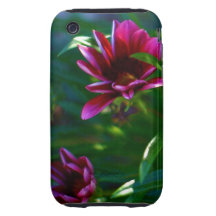 Vrouwelijke iPhone, iPod behandelt hard met Paarse iPhone 3 Tough Case