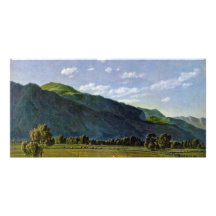 Vue dans la vallée de Kreuth par Kobell Wilhelm Modèle Pour Photocarte