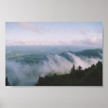 Vue de nuage des vacances posters