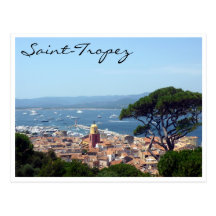 vue de saint-tropez carte postale
