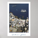 Vue de Santorini Poster