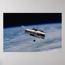 Vue de télescope spatial de Hubble de Colombie Affiches